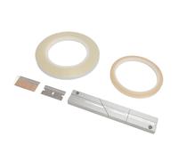 Wakects Tape Splice Block Kit, Leader Tape 1/4 10 Inch Open Reel Media Professional for Reel-to-Reel Recorder
