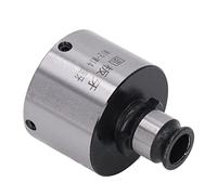 Wakects Thread Die Chuck Carbon Steel Tap Chuck GT12 M12 M14 19mm Outer Diameter Fast Change 60mm Collet Depth for Lathe Tapping Drilling Milling Boring Machines (Fine Teeth)