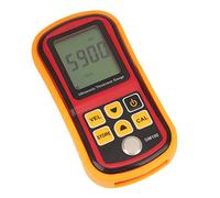 Wakects Ultrasonic Thickness Gauge, 5MHz Digital Thickness Gauge with 4 Digit LCD, 1.2 to 225mm Range, Sound Velocity Adjustment, Data Storage, for Metal Plastic Glass Inspection