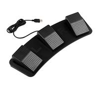 Wakects USB Foot Pedal, Foot Controller Switch FS23-PM Mechanical Switch with Non Slip Pads for Gaming Work Image Control
