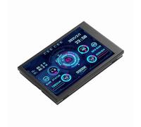 Wakects USB Type C Computer Temp Monitor, LCD PC Sensor Panel with 3.5in 320x480 Screen, Real Time CPU GPU HDD Data, Multi Theme Display for PC Users and Desktop Setup (Black)