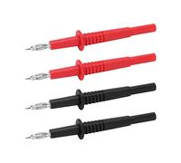 Wakects Versatile Compatibility Multimeter Testing Probe, PA Brass Lantern Tip Test Probes with 4mm Banana Plug Pins, Insulation Wire Piercing Needle