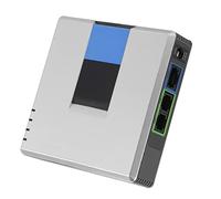 Wakects VoIP Phone Adapter, VoIP 2 Port Internet Phone Adapter Portable Supports SIP V2 Protocol with Network Cable for Linksys PAP2T (UK Plug)