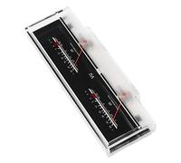 Wakects VU Meter Dual Header ABS DB Level Audio Meter 500UA 650 Ohm Yellow LED Backlight for Recording Studio Home Audio Car Amplifier Panel