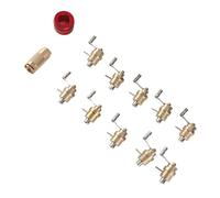 Wakects Watch Winder Set, Brass Watch Repair Tool Kit with 10 Hand Cranks and Bamboo Storage Box, Fits Multiple Movements, for Watchmakers Jewelers and Amateurs