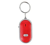 Wakects Whistle Key Finder, Voice Control Anti Lost Device Voice Control Keychain High Brightness Light with Chain Ring for Wallet Car Pet Child Bag Suitcase (Red)