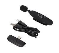 Wakects Wireless Lavalier Microphone B56, Type-C Interface | Omnidirectional 360° Pickup, 2.4GHz Stable Signal, 150mAh Built-in Battery, Outdoor Live Streaming, Video Recording