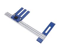 Wakects Woodworking Cutter Guide Rail, Aluminum Alloy Circular Saw Guide Rail Track Saw Cutting Guide 0-65cm Adjustable with Clear Scale for Circular Saws