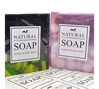 Wakehurst Natural SOAP Stickers, White classic stickers for handmade products, Soap Gift Packing Materials - 5 Sheets, 30 Stickers