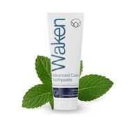 Waken Advanced Care Toothpaste 6-in-1 Formula - SLS Free with Natural Peppermint & Fluoride, Vegan Toothpaste for Fresh Breath, Clean Teeth & White Smile, 75ml
