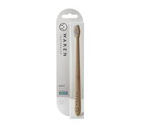 Waken Bamboo Toothbrush White, Soft Bristles, Biodegradable Bamboo Handle