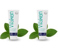 Waken Enamel Care Toothpaste - SLS Free with Natural Spearmint & Fluoride to Strengthen Enamel, Vegan Toothpaste for Fresh Breath, Daily Protection, 75ml (Pack of 2)