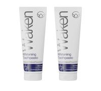 Waken Whitening Toothpaste, Prevents Enamel Stains, SLS-Free, Vegan Friendly, Natural Peppermint Flavour, 75ml Pack of 2