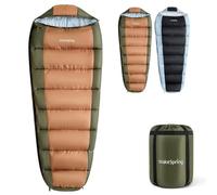 WakeSpring Mummy Sleeping Bag for 3 Season Outdoor Camping
