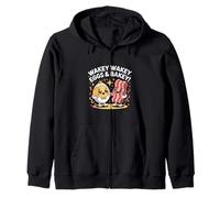 Wakey Wakey Eggs and Bakey Funny Breakfast Characters Zip Hoodie