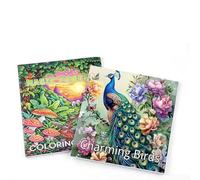 WakiHong 2 Pack 56 Page Mindfulness Colouring Books for Adults 20 * 20 cm