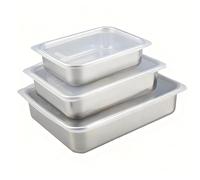 WakiHong 3PCS Lids Deli Meat Containers Storage Box Reusable Prep Food Containers Airtight Deli Containers,for Restaurant Kitchen Freezer Buffet-880ml+1000ml+1600ml