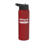 Waking up is The Second Hardest Thing in The Morning Adults Stainless Steel Insulated Water Bottle