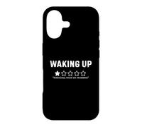 Waking Up Would Not Recommend Funny Sarcastic Humor Case for iPhone 17