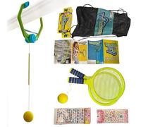 WakkaBall Kids Indoor Swing Ball Game - Hanging Ball on a String for Kids with Adjustable Height & 2 Rackets - Game for Hand-Eye Coordination - Girls & Boys Toy