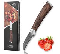 Wakoli EDIB Peeling Knife, 2.7-Inch VG10 Damascus Steel Blade Kitchen Knife | Peeling chef knife for fruits and vegetables, compact edge with 67-layer Damascus stainless steel blade, pakkawood handle