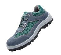 WaKsazlz Safety Shoes Mens Womens Steel Toe Cap Work Shoes Lightweight Breathable Safety Trainer Non Slip Work Shoes-Numeric_11_Point_5 Brown