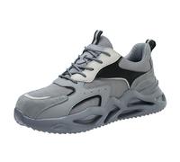 WaKsazlz Steel Toe Cap Trainers for Men Women Safety Work Shoes Lightweight Steel Toe Sneakers Breathable Puncture Proof