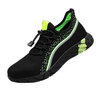 WaKsazlz Work Shoes Men'S Safety Shoes Breathable Non-Slip Lightweight Steel Toe Cap Shoes Fashion Sneakers