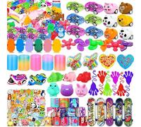 WAKSOX 114 Pcs Party Favors for Kids 3-10, Treasure Chest Toys, Carnival Prizes, Kids Classroom Rewards, Stocking Stuffers, Goodie Bag Items