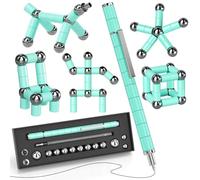 Waksox Gift for Teenage Boys Girls - Christmas Stocking Fillers, Fidget Pen for 8-15 Years Old Fidget Anxiety Relief Toy Birthday Gifts Cool Stuff Magnetic Building Blocks