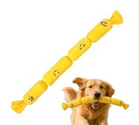 Wakuuea Dog Teething Plush | Squeaky Cute Sausage Shaped Interactive - Dog Teething Toys Pet Plush Toy,for Indoor Outdoor Park Garden Home Apartment Bedroom
