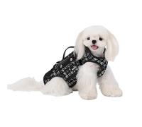 Wakytu Dog Lift Harness Dog Carrier Dog VES Harness Adjustable Dog Leash with Small Puppy Treat Bag（Black,L）