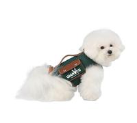 Wakytu Dog Lift Harness Dog Carrier Dog VES Harness Adjustable Dog Leash with Small Puppy Treat Bag（Green,M）