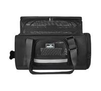 Wakytu Expandable Pet Carrier, Airline Approved Cat Carrier Travel Soft-Sided Dog Carrier with 5 Ventilated Mesh, Safety Lock Zipper, Washable Pet Mat and Pocket