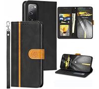 WaLa Wallet Case for Samsung Galaxy S20 FE, Premium Leather Flip Case with Kickstand and Card Holder Function, Protecte Shockproof Cover for Samsung Galaxy S20 FE 4G/5G, 6.5"- Black