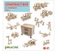 Walachia N. 91 Construct Box - Wooden Construction Set 100% Natural 134 pcs