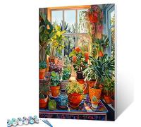 Walarky Sunshine Plants a Beautiful Day Paint by Number for Adults Ordinary Life DIY Gift Oil Painting Kits on Canvas with Brushes Pigment Colorful Picture for Home Wall Decor 16x20inch (Frameless)