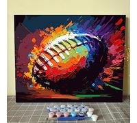 Walarky Window Sill Scenery Paint by Numbers for Adults Kids and Beginners Potting and Sunlight DIY Easy Canvas Oil Painting Acrylic Pigment Kits Greens Leafy Home Wall Decor Gift 16x20In (DIY Frame)