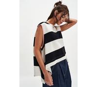 Walcott Sweatshirt at Free People in Black And White Combo, Size: Medium - female