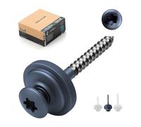 WALCUR Spengler Screws ø 4.5 x 35 mm Stainless Steel Self Drilling Decking 100 Pcs Leak-Proof Roofing with Rubber Washers Anthracite Grey