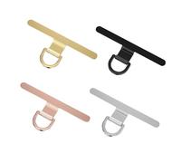 Waldd 4 Pcs Cell Phone Tether Tab Phone Lanyard Tab 360° Rotatable Metal Phone Tether Tab, Multicolored, 1.8 inches in length