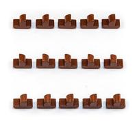 Waldfelsen® Hoz Figures: 15 Ships Suitable for Settlers (Colour: Brown)