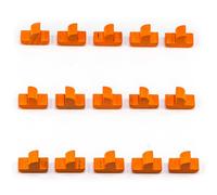 Waldfelsen® Hoz Figures: 15 Ships Suitable for Settlers (Colour: Orange)