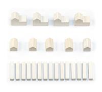 Waldfelsen® Hoz Figures: 4 Cities, 5 Settlements and 15 Streets Suitable for The Settlers (Colour: White)