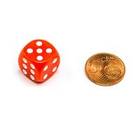 Waldfelsen® Single Colourful Acrylic Cubes: Acrylic Glass Eye Cubes in 13 Freely Configurable Playing Material Accessories Cube 16 mm W6 D6 Standard Size Knobel Dice 6 Sided