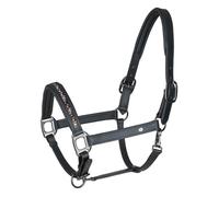 WALDHAUSEN Crystal Leather Headcollar Black/Grey WB