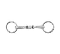 Double jointed snaffle bit for horse Waldhausen Massif