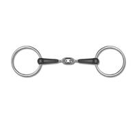 Double jointed rubber bit for horse Waldhausen d