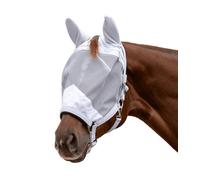 Waldhausen Fly Mask Premium with Halter with Ear Protection, Silver, PON