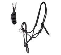 Waldhausen Knotted Halter With Reins Black - Pony